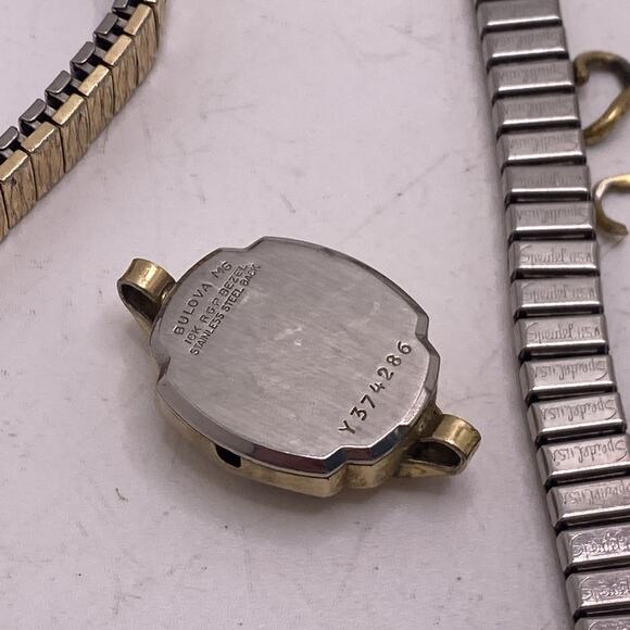 Lot Of Vintage 10k GP Gold Watch Bands Mens Womens Some Wearable 108 Grams main image 10